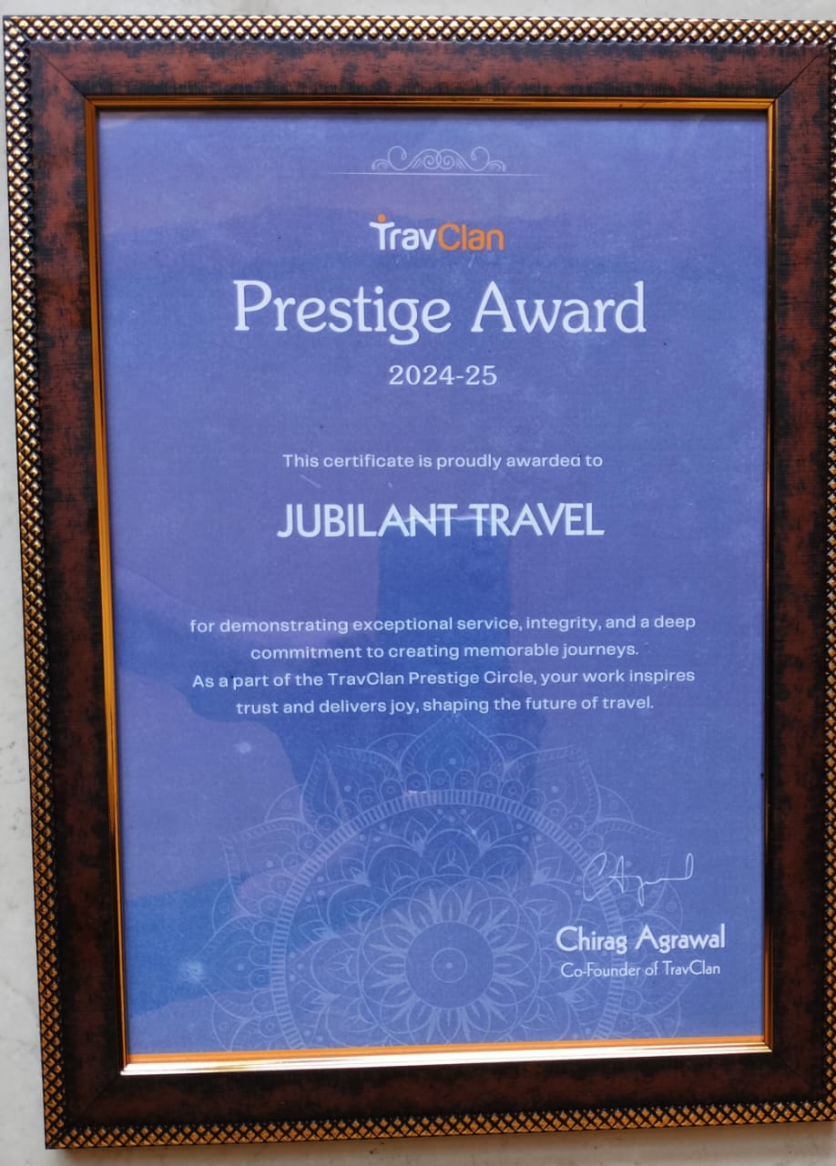 Prestige Award 2024-25 by TravClan